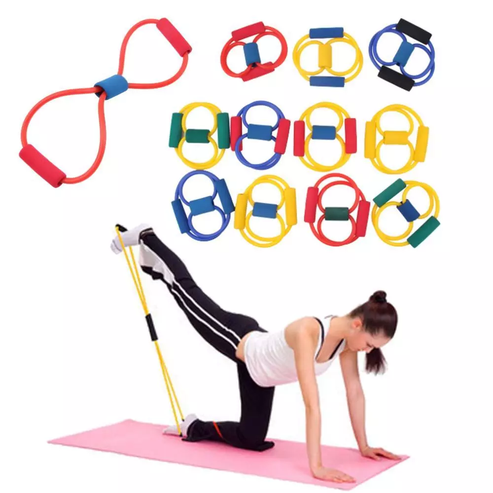 Tali Stretching Yoga Fitness Resistance Band Arms Exercises Gym — 6