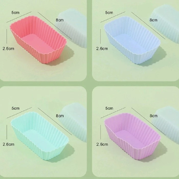 Cetakan Bekal Anak Muffin Silikon Partisi Sekat Hiasan Bento silikon — 6