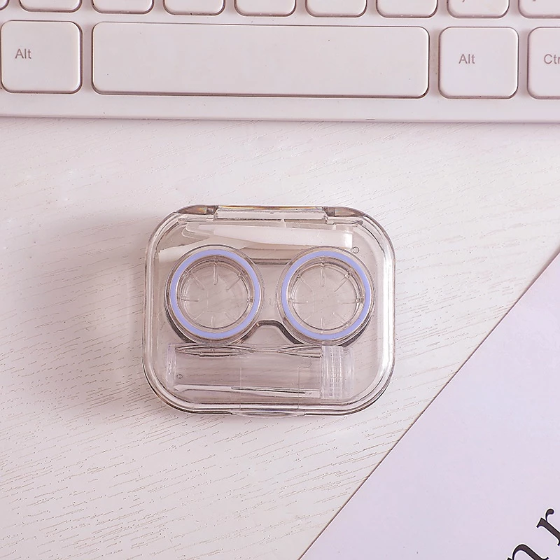 Softlens Case Bening Plastik Tempat Kontak Lensa Mata Tabung Penjepit — 9