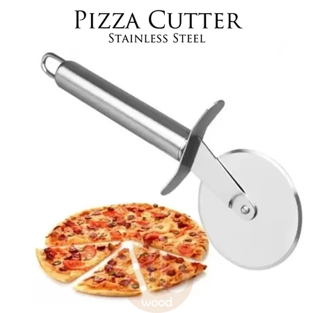 Pisau Pemotong Pizza Stainless Steel Cutter Presisi Multifungsi — 7