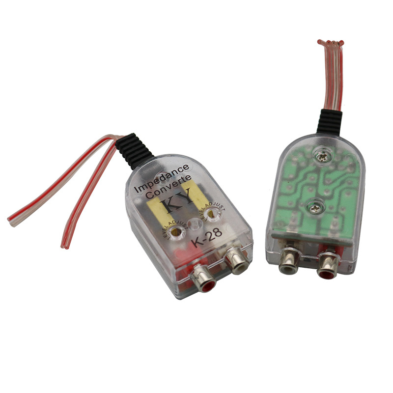 Audio Converter Adaptop High To Low Konverter Audio Mobil ke RCA — 7