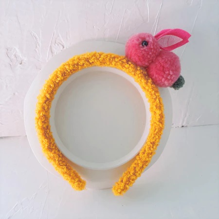 Bando Kelinci Bulu Aksesoris Lucu Cute Hiasan Rambut Fashion Korea — 2