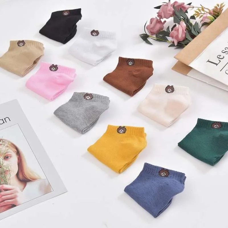 Kaos Kaki Beruang Bear Ankle Cute Lucu Kekinian Perempuan Fashion — 7
