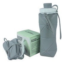Botol Air Minum Silikon Lipat 700ml Bebas BPA Praktis dan Anti Bocor — 4