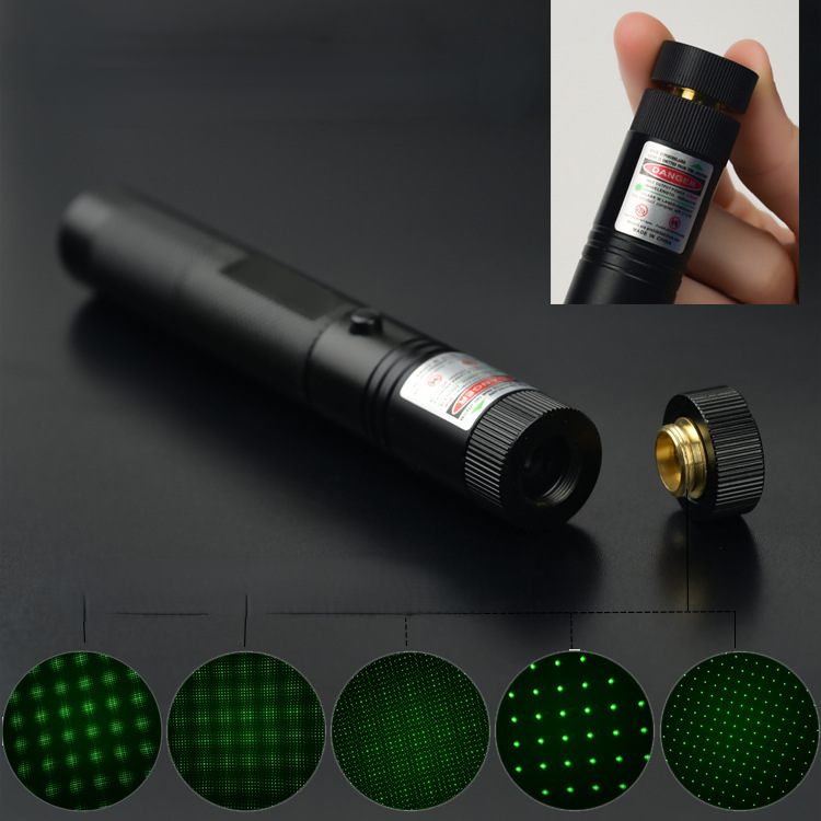 Senter Laser Pointer Hijau Recharge 303 10KM Multifungsi — 7