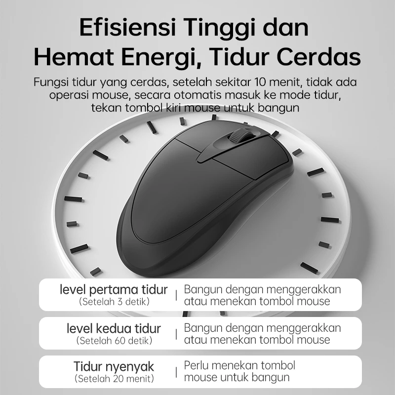 Mouse Wireless Nirkabel Slim Slim Kompatibel Tanpa Kabel Universal — 6