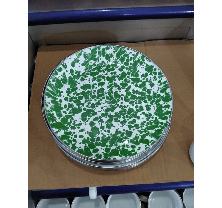 Piring Jadul Desain Motif Klasik Enamel Brilik Legend Multifungsi — 3