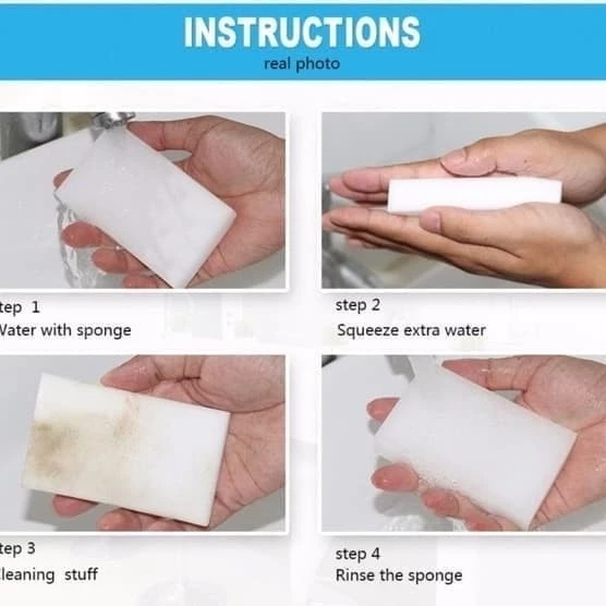 Spons Pembersih Tanpa Sabun Sponge Ajaib Pembersih Teknologi Jepang — 3