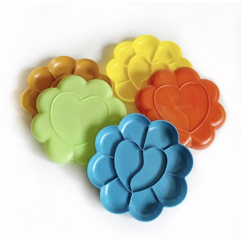 Cat Air Palet Palette 12 cm Piring Lukis Bunga Watercolor Storage — 3