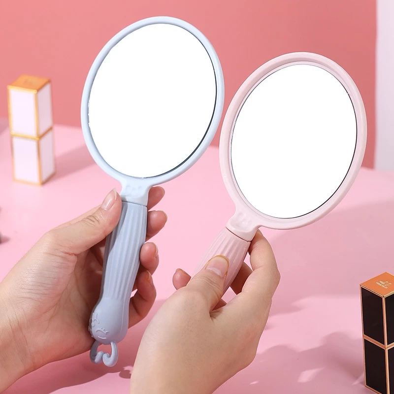 Cermin Makeup Perempuas Beauty Mirror Portbale Genggam Bulat Lucu — 4