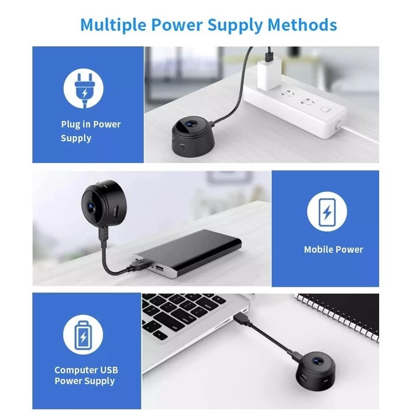 CCTV WiFi Full HD 1080p Wide Kamera Pengintai Keamanan Kantor Rumah — 6