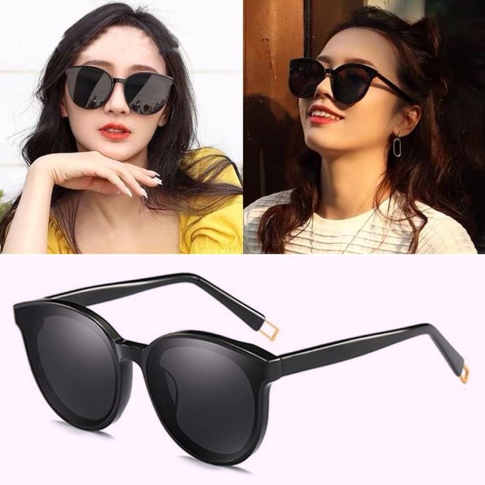 Kacamata Hitam Pantai Wanita Kekinian Korean Design Retro — 6