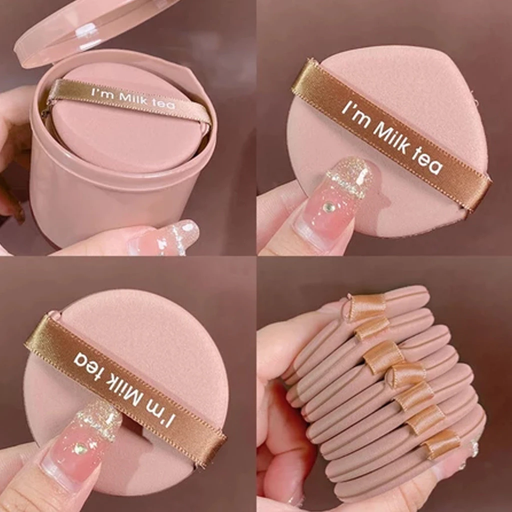 Sponge Spons Make Up 7 Pcs Lembut Packaging Toples Praktis Lebih Aman — 6