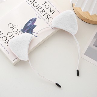 Bando Telinga Kucing Rambut Bandana Bulu Lucu Korean Style