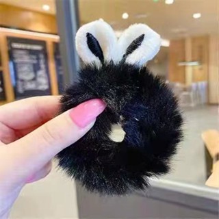 Ikat Rambut Anak Perempuan Telinga Kelinci Rabbit Bulu Halus Aesthetic