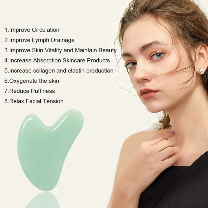 Guasha Alat Pijat Facial Wajah Muka Rahang Kepala Mata Pundak Badan — 6