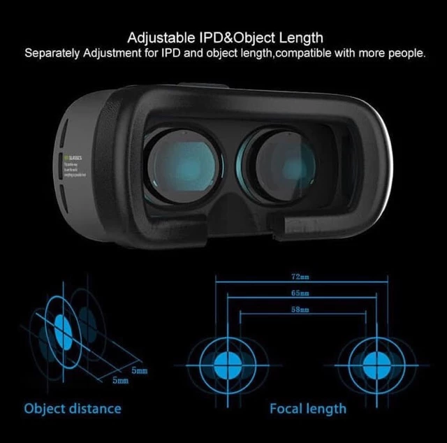 Kacamata Virtual Reality Holder Smartphone Lensa 42mm — 3