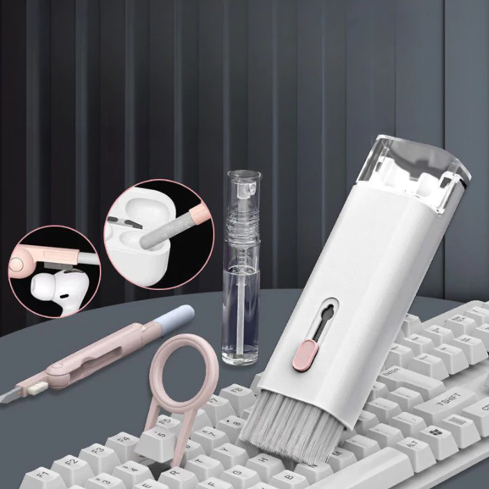 Brush Sikat Pembersih Keyboard Headphone Gadget 7 in 1 Multifungsi — 7