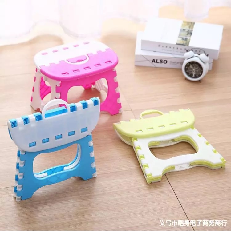 Kursi Mini Lipat Plastik Bangku Dewasa Anak Lucu Praktis Serbaguna — 8