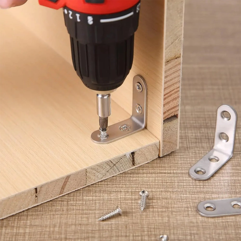 Siku Penahan Rak Dinding L Stainless Bracket Kuat dan Awet — 3