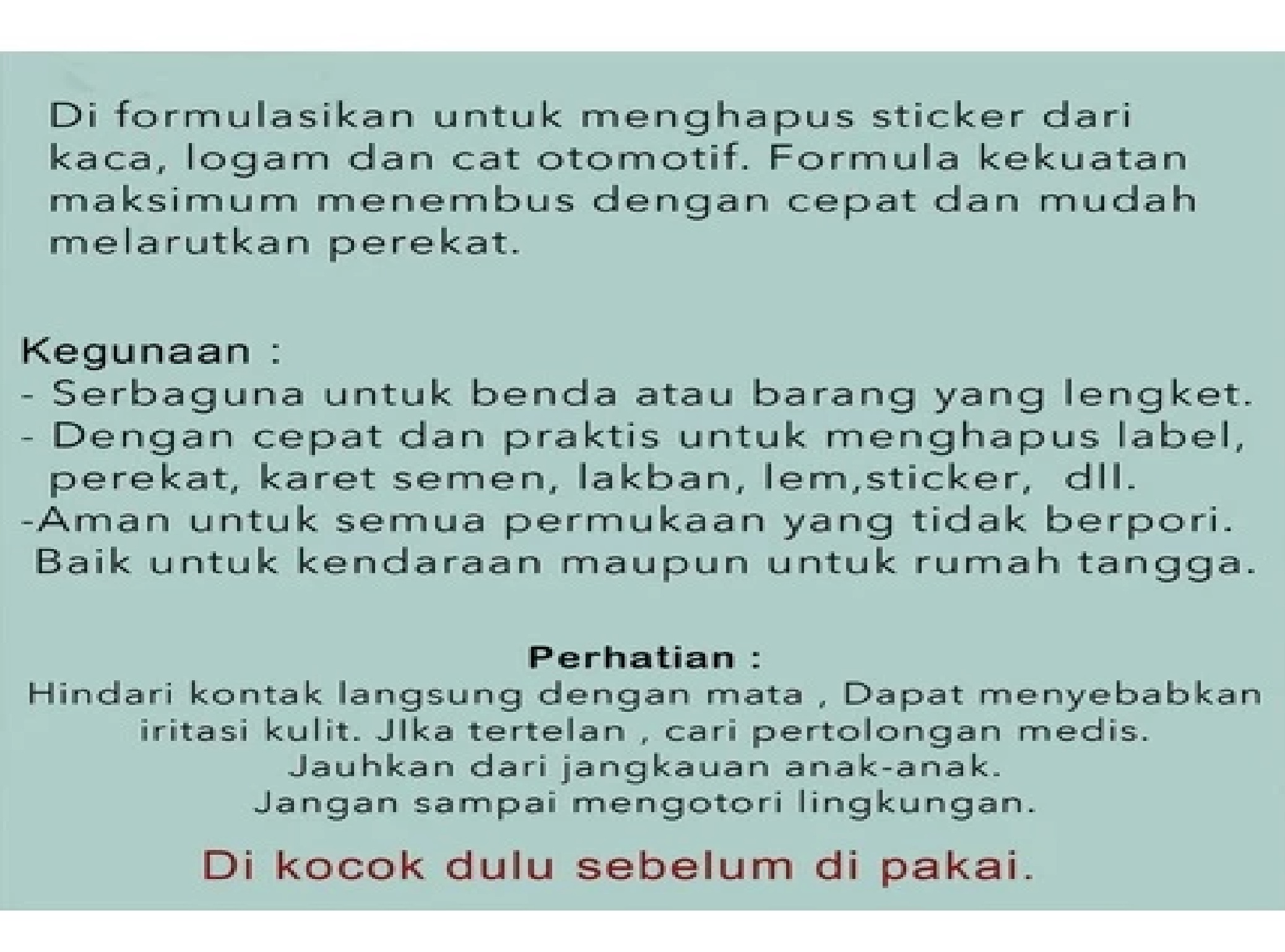 Spray Penghapus Noda Cat Serta Bekas Lem Sticker Aman dan Praktis — 6