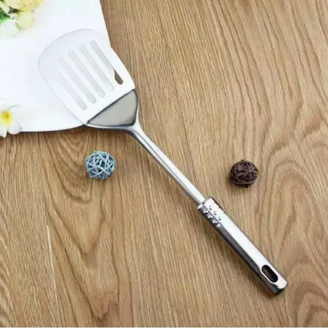 Set Spatula Alat Masak 4in1 Sederhana Stainless Steel Tebal 4pcs — 10