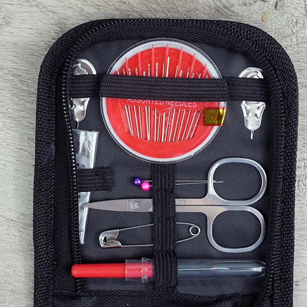 Set Alat Jahit 10 PCS Kotak Dompet Pouch Travel Sewing Box Portable — 7