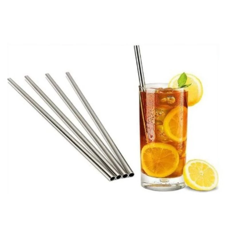 Straw Sedotan Stainless Steel Lengkung Melengkung Ramah Lingkungan — 7