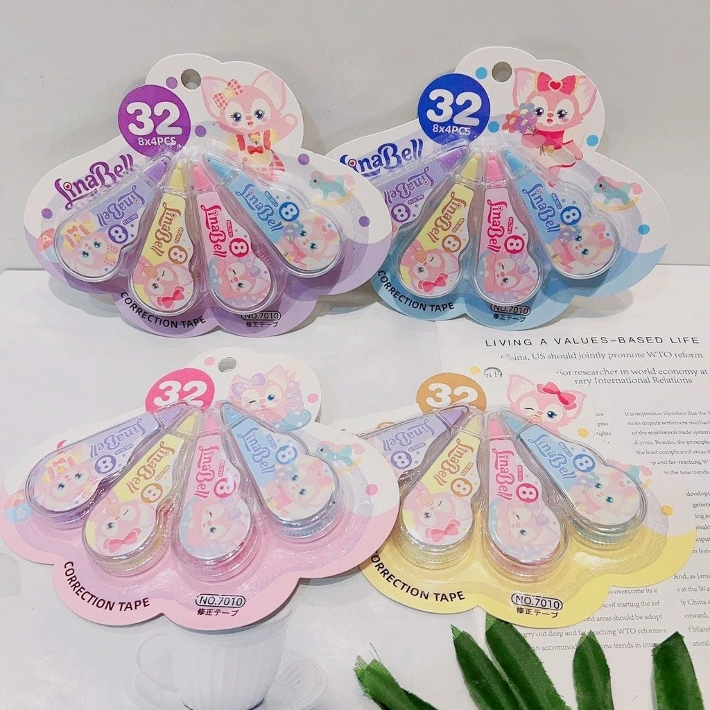 Penghapus Pulpen Roll Correction Tape Karakter Kartun Lucu Isi 4 — 9