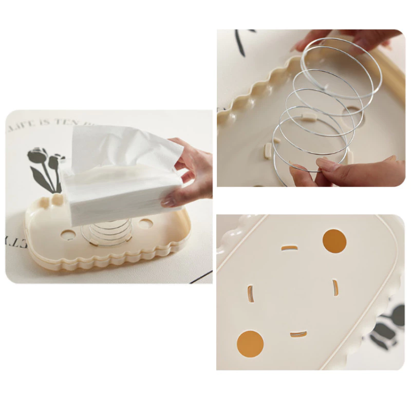 Kotak Tisu Desain Pouch Pita Lucu Aesthetic Minimalis Tissue Box Kamar — 7