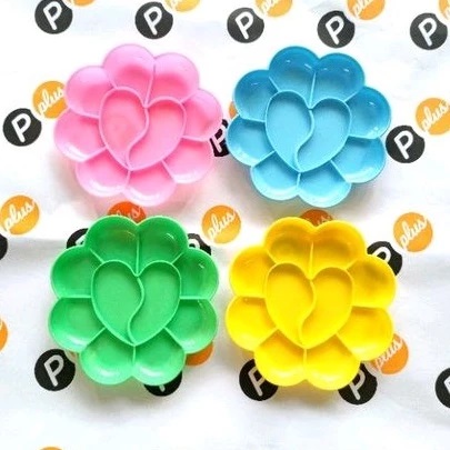 Cat Air Palet Palette 12 cm Piring Lukis Bunga Watercolor Storage — 4