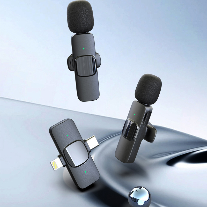 Microphone Mic Clip On Wireless Vlogger Content Creator Mikrofon — 2