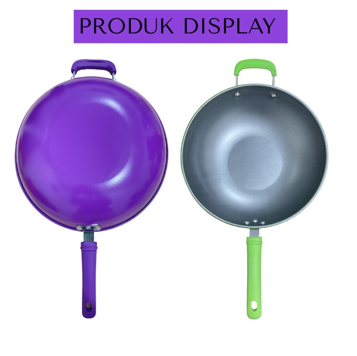 Wajan Gagang Kuping Jumbo 34cm Anti Lengket Enamel Tanpa Minyak — 2