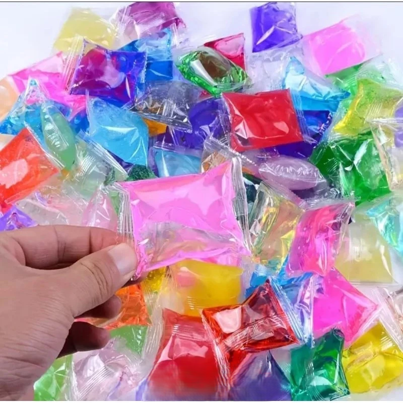 Slime Crystal Mud Slime Pack 6Pcs Mainan Anak Clay Import 6Pcs Warna — 7