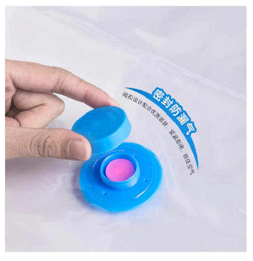 Plastik Pompa Vacum Bag Kantong Pakaian Travel Transparan Anti Air — 5