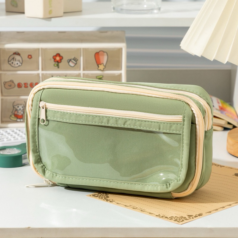 Tempat Pensil Korea Jumbo Aesthetic Premium Kapasitas Super Besar