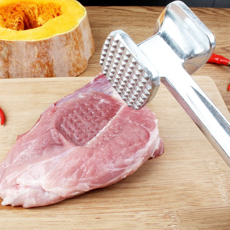Palu Alat Gepukan Pelunak  Daging Stainless Meat Hammer Multifungsi — 9
