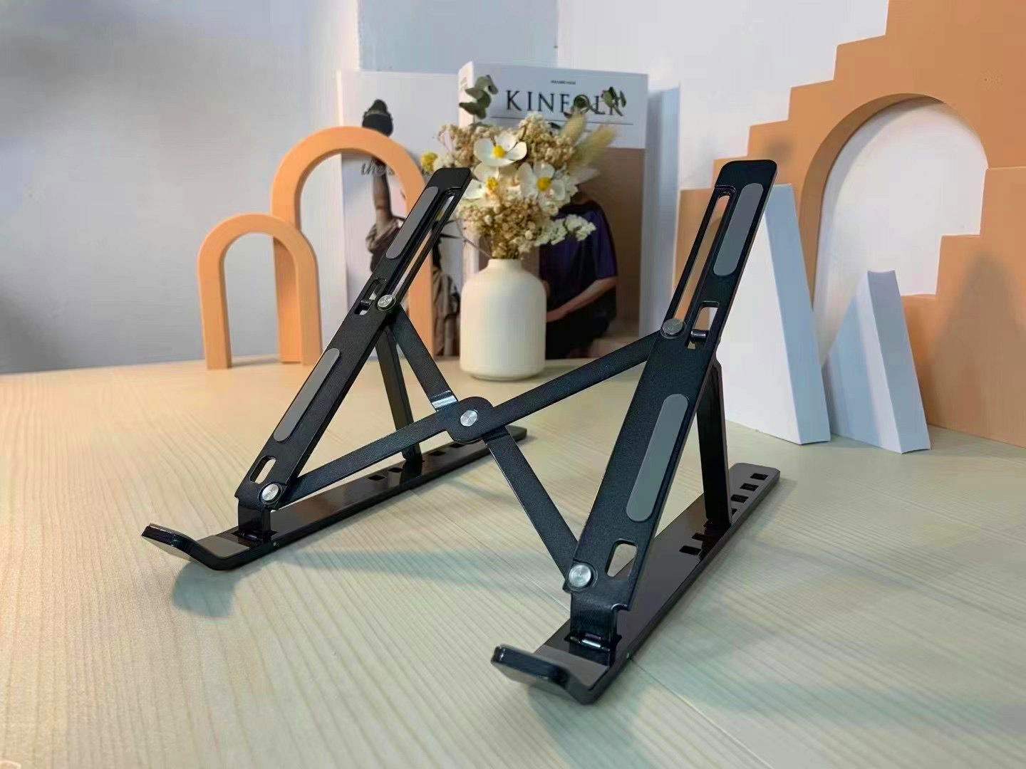 Laptop Stand Lipat Holder Anti-slip Anti-geser Portable — 9