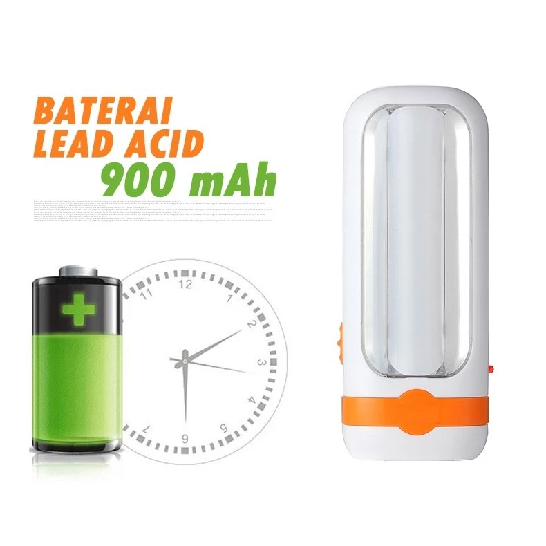 Lampu Senter Emergency Hemat Energi Terang Praktis Rechargeable — 2