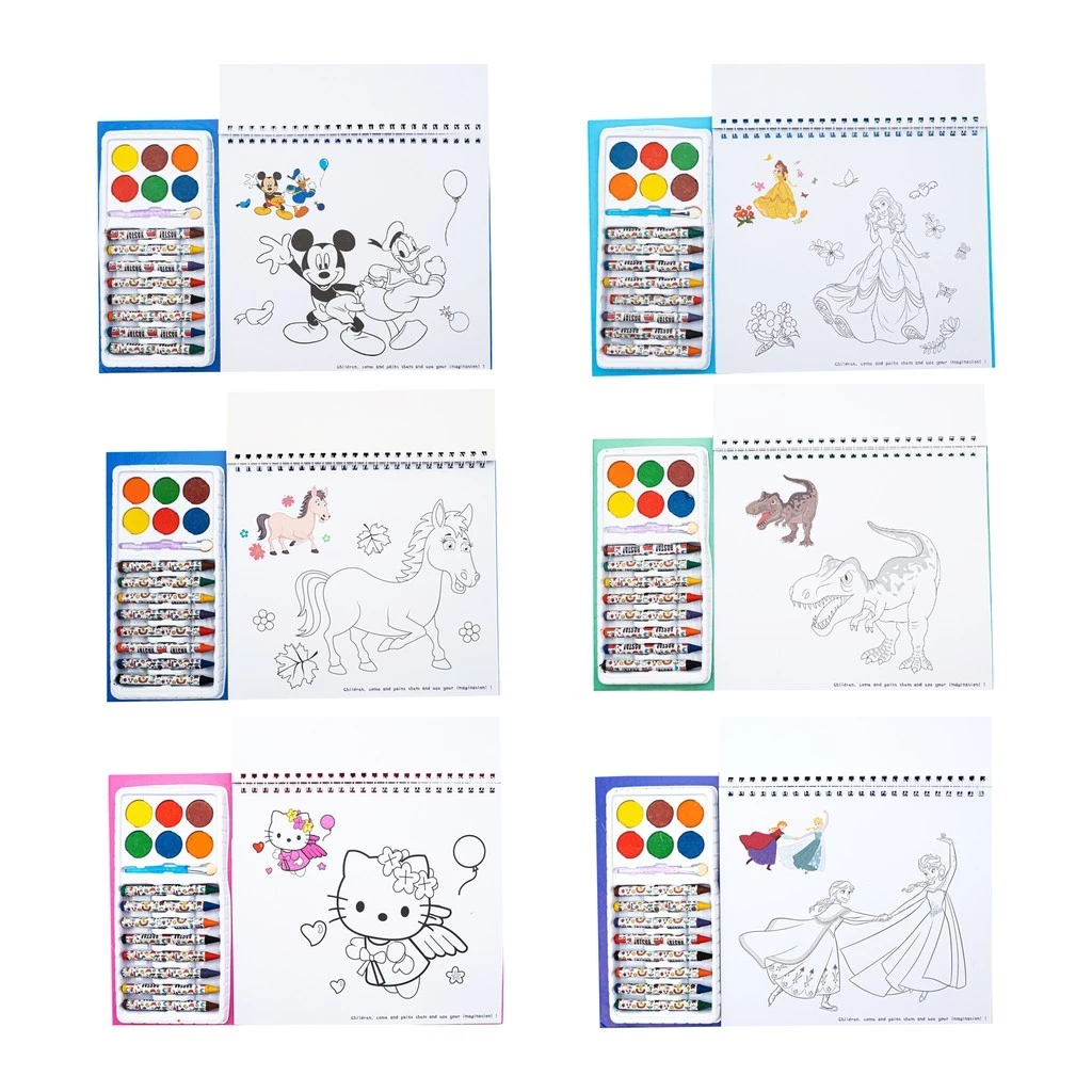 Buku Melukis Set 3D Coloring Book Melatih Kemampuan Motorik Anak — 7