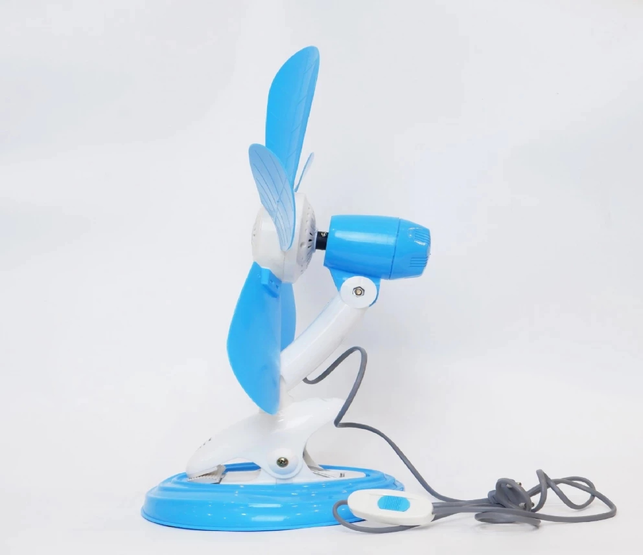 Kipas Angin Jepit Mini Clamp Wall Desk Fan All in One Fleksibel — 8