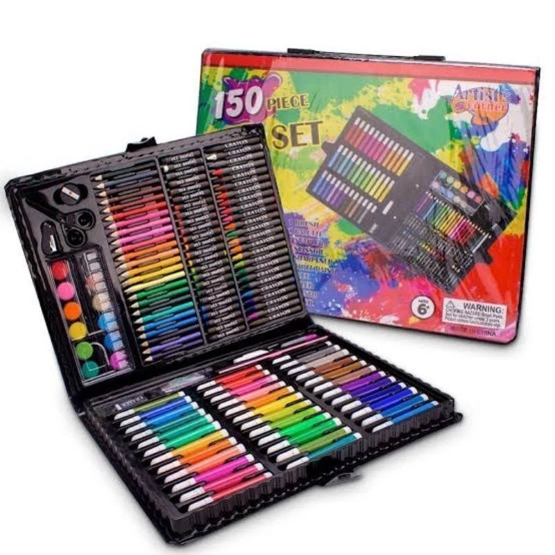 Art Colouring Set Spidol Cyaron Krayon Pensil Warna 150pcs — 7