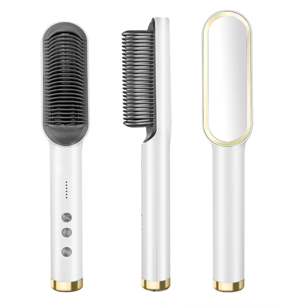 Catok Sisir Pelurus Rambut Hair Straightener Curler 2 in 1 Model SN-901 — 6