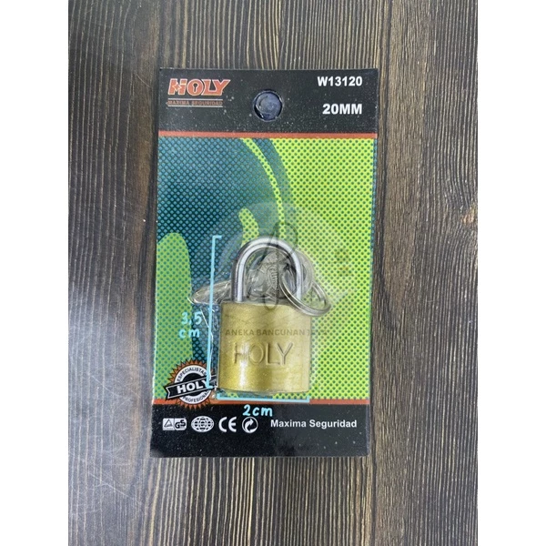 Gembok Koper Kecil Press 20mm Warna Kuning Praktis Serbaguna — 7