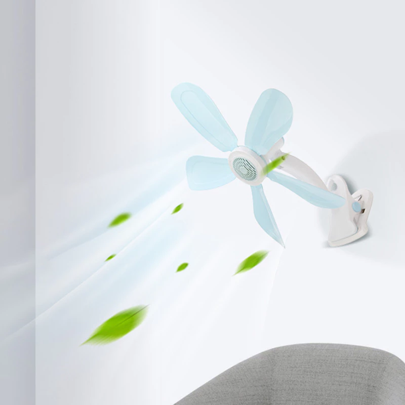 Kipas Angin Jepit Mini Clamp Wall Desk Fan All in One Fleksibel — 3