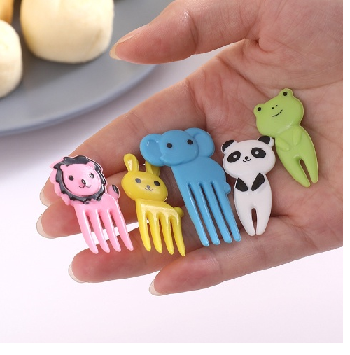 Garpu Bento Karakter Lucu Tusukan Buah Kue Hiasan Bekal Aksesoris — 10