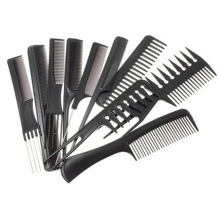 Sisir Rambut Salon Set Pencukur Manusia Hewan Anjing Kucing 10 Pcs — 5