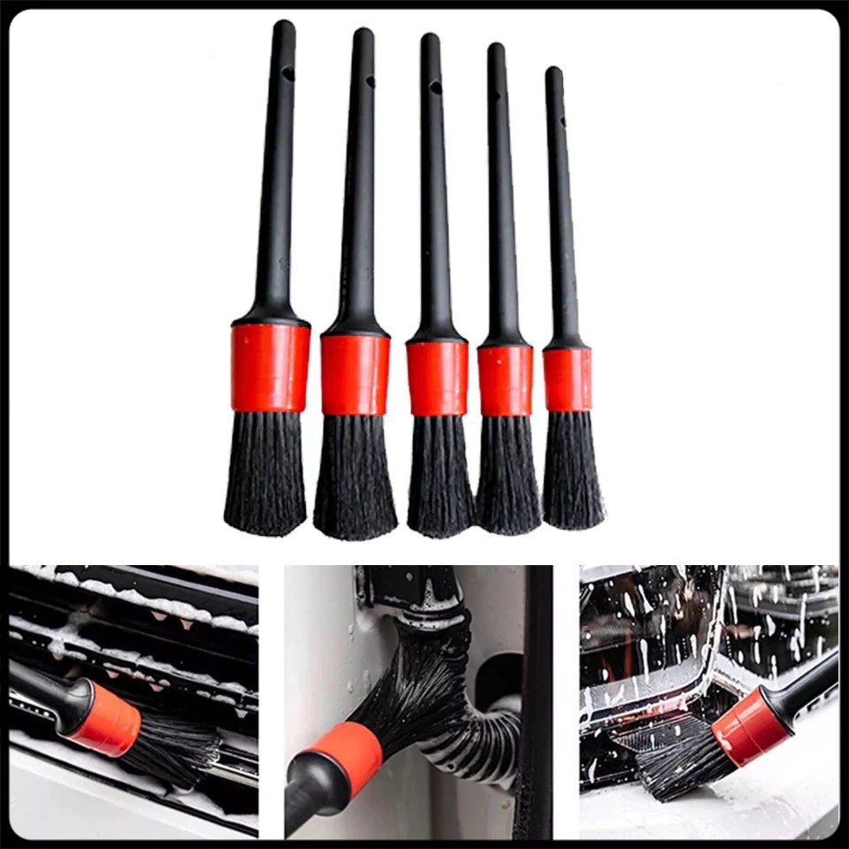 Kuas Detailing Brush Set 5 in 1 Sikat Celah Sulit Terjangkau Interior — 2