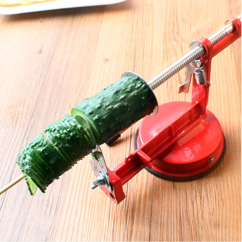 Alat Pemotong Kentang Spiral Stainless dengan Pisau Tahan Karat — 7