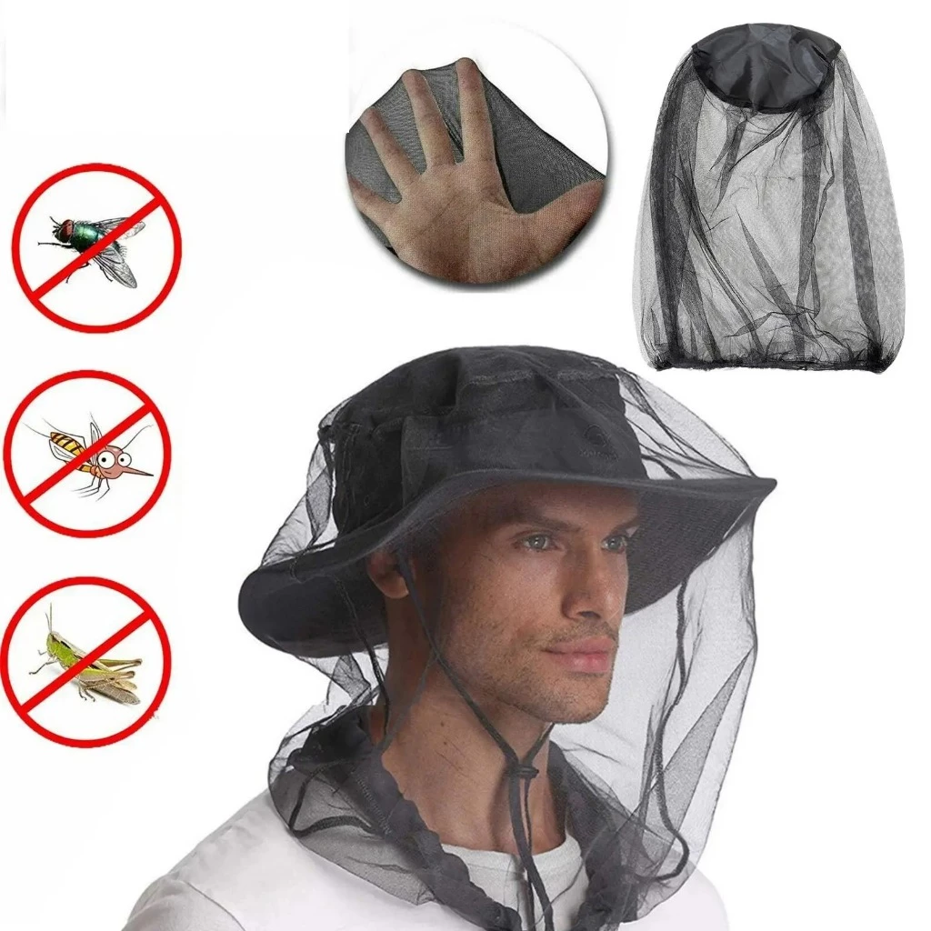 Topi Jaring Pelindung Kepala Berkebun Anti Lebah Serangga — 6